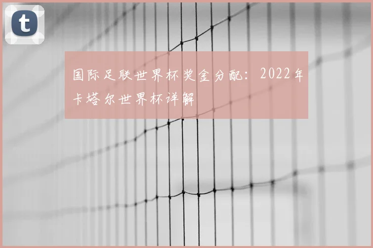 国际足联世界杯奖金分配：2022年卡塔尔世界杯详解